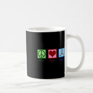 Frieden Liebe Autismus Puzzle-Bewusstsein Autistis Kaffeetasse