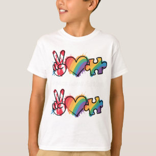 Frieden.Liebe.Autismus T-Shirt