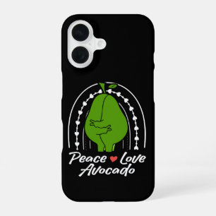 Frieden Liebe Avocado Lustiges Retro Avocado Fruch iPhone 16 Hülle
