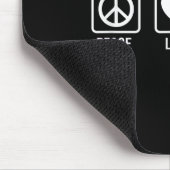 Frieden Liebe Badminton Badminton Spieler Shuttlec Mousepad (Ecke)