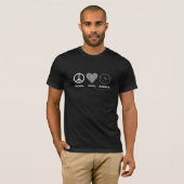 Frieden. Liebe. Bagel. Dunkler T - Shirt (Vorne ganz)
