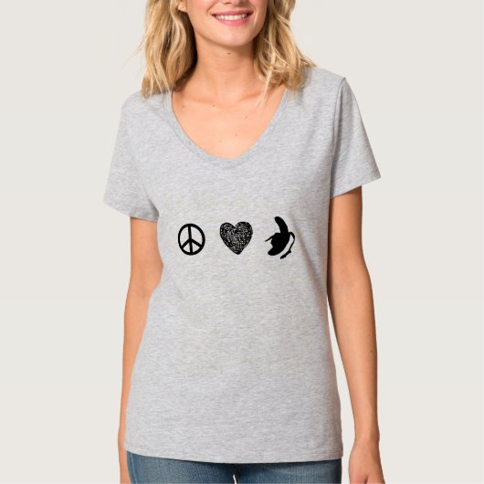 Frieden, Liebe… Banane! T-Shirt (Vorderseite)