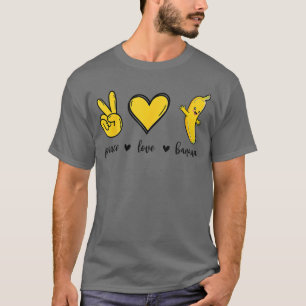Frieden Liebe Bananen Frische Banane Geschenk für T-Shirt