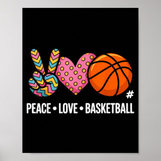 Frieden Liebe Baseball 1 Poster