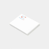 Frieden Liebe Baseball Post-it Klebezettel (angewinkelt)