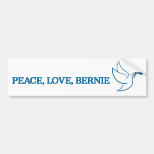 Frieden. Liebe. Bernie. Autoaufkleber
