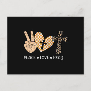 Frieden Liebe Beten Erntedankfest Weihnachten Chri Postkarte