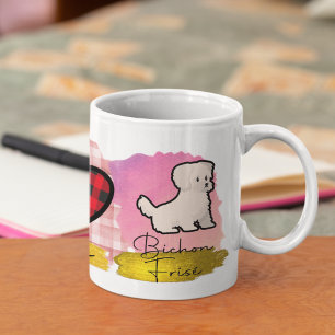 Frieden Liebe Bichon Frisé Süßer Hundeliebhaber Hu Kaffeetasse