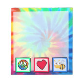 Frieden, Liebe, Bienen Notizblock (Vorderseite)