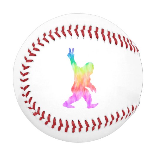 Frieden Liebe Bigfoot Baseball (Vorderseite Links)