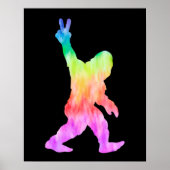 Frieden Liebe Bigfoot Poster (Vorne)