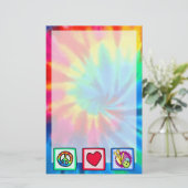 Frieden, Liebe, Bowling Briefpapier (Stehend Vorderseite)