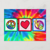Frieden, Liebe, Bowling Postkarte (Vorderseite)