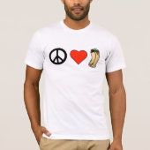 Frieden, Liebe, Burrito-T - Shirt (Vorderseite)