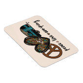 Frieden, Liebe, Camping Magnet (Rechte Seite)