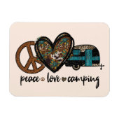 Frieden, Liebe, Camping Magnet (Horizontal)