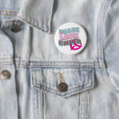 Frieden, Liebe, Cheerleading Geschenke Button (Beispiel)