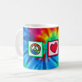 Frieden, Liebe, Chemie Kaffeetasse (Vorderseite Links)