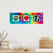 Frieden, Liebe, Chemie Poster (Küche)