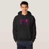 Frieden-Liebe-Coding! Entwicklerin Hoodie (Vorne ganz)