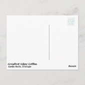 Frieden, Liebe, Crowfoot Postkarte (Rückseite)