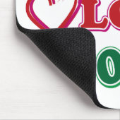 Frieden-Liebe-Dackeln Dachsund Mousepad (Ecke)