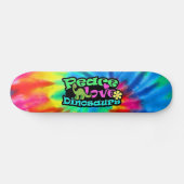 Frieden, Liebe, Dinosaurier Skateboard (Horizontal)