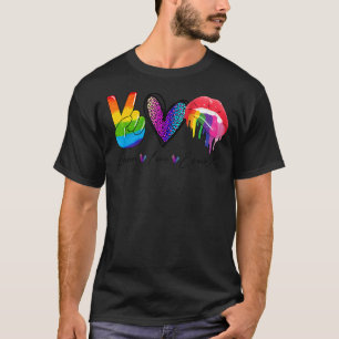 Frieden Liebe Einbeziehung Gleichstellung Diversit T-Shirt