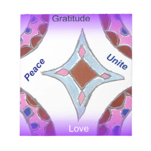 Frieden Liebe Einheit hakuna matata .png Notizblock