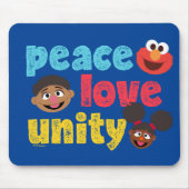 Frieden Liebe Einheit Mousepad (Vorne)