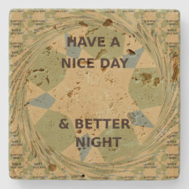 Frieden Liebe Einheit Stone Untersetzer