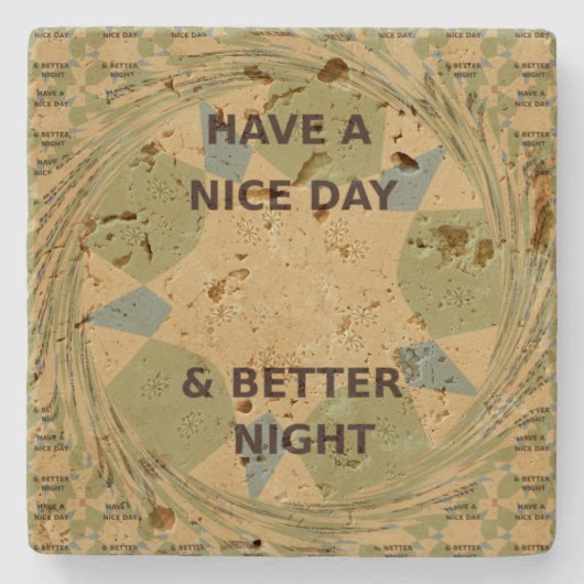 Frieden Liebe Einheit Stone Untersetzer (Vorderseite)