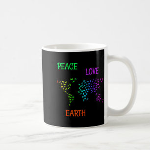 Frieden Liebe Erde Planet Grün Natur Schütze Erde Kaffeetasse