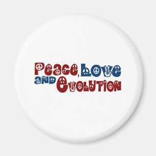 Frieden Liebe Evolution Magnet