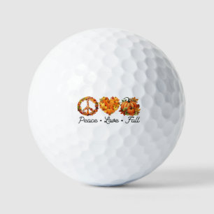 Frieden, Liebe, Fall - Pumpkins Golfball