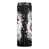 Frieden Liebe Feuer Ehefrau Hydrant Thermosbecher (Rückseite)