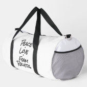 Frieden Liebe Foam Rollers Duffle Bag (Rechte Ecke)