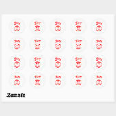 Frieden, Liebe, Freude - Circle Sticker (Blatt)