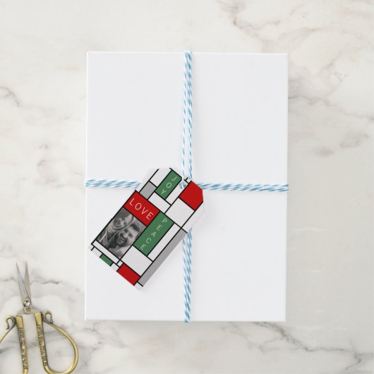 Frieden, Liebe, Freude Geschenkanhänger (Mit Garn)