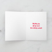 Frieden, Liebe, Freude, GUMBO Feiertagskarte (Innenseite)