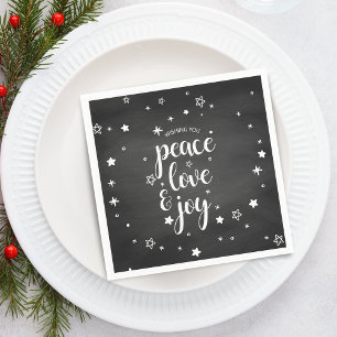 Frieden Liebe Freude Stern Weihnachten Urlaub Serviette