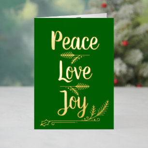 "Frieden, Liebe, Freude" Weihnachten