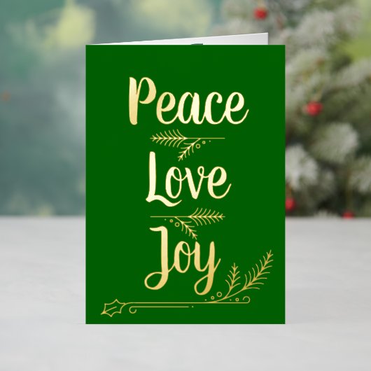 "Frieden, Liebe, Freude" Weihnachten (Feiertag In Situ)