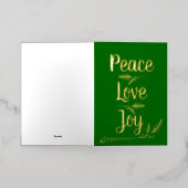 "Frieden, Liebe, Freude" Weihnachten (Äußere Ablage)