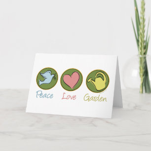 Frieden, Liebe, Garten Karte