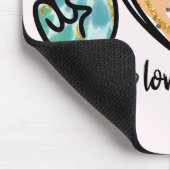 Frieden - Liebe - Garten Mousepad (Ecke)