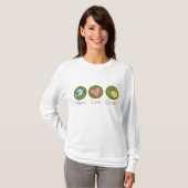 Frieden, Liebe, Gartenarbeit T-Shirt (Vorne ganz)