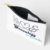 Frieden, Liebe & Genealogie - kleine Tasche (Offen)