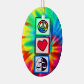Frieden, Liebe, Gerechtigkeit Keramikornament (Rechts)
