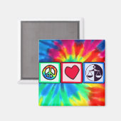 Frieden, Liebe, Gerechtigkeit Magnet (Vorderseite/Rückseite)